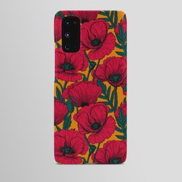 Red poppy garden    Android Case