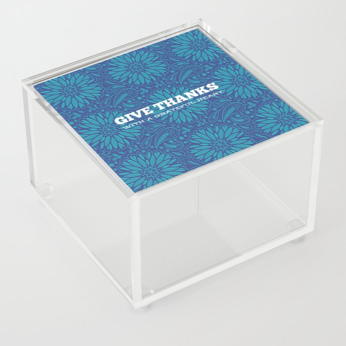 Give Thanks with a Grateful Heart Acrylic Box