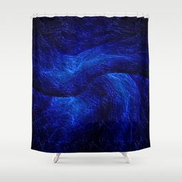 Blue Vortex  Shower Curtain