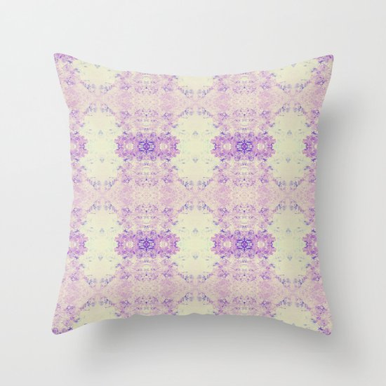 Fuzzy kaleidoscope Throw Pillow
