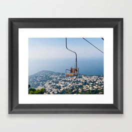 High in Capri Framed Art Print