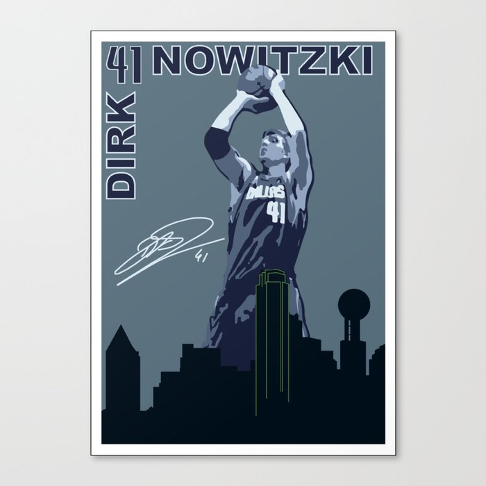 Dirk Over Dallas Canvas Print