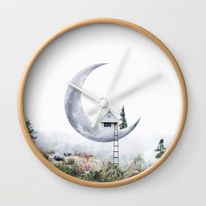 Moon House Wall Clock