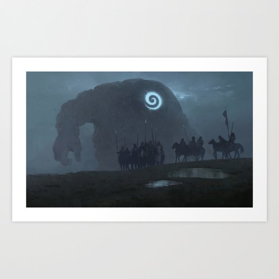 nope. wrong way, turn around Art Print