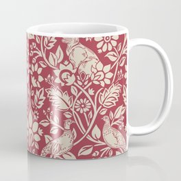 William Morris Merton Brer Rabbit Madder Red Pattern Coffee Mug
