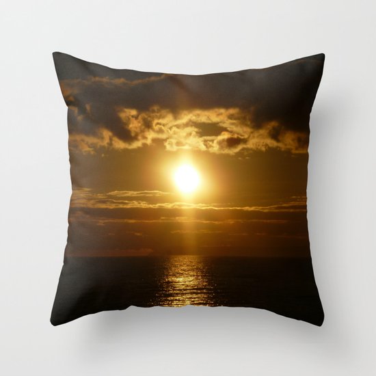 Chocolate Skies Throw Pillow