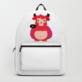 HI! - Cute red cow Backpack