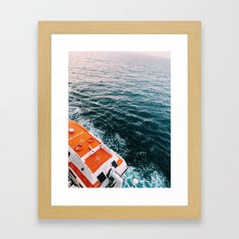 safety ship Framed Art Print