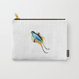 Blue Bird of Paradise Carry-All Pouch