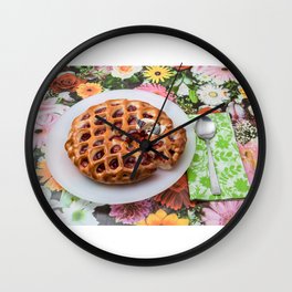 jam tart Wall Clock | Photo, Food 