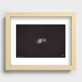M51 - The Whirlpool Galaxy Recessed Framed Print