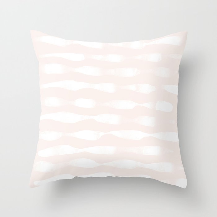 wavy lines soft Throw Pillow