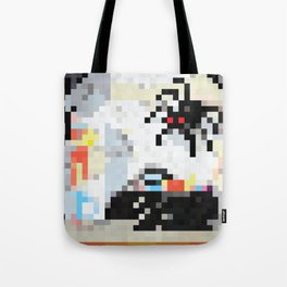 The Stage is Set Painting Pixel Art Tote Bag