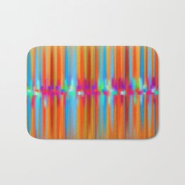 Seismic Shift Fiery Clouds Bath Mat | Texture, Vivid, Digital, Orange, Pattern, Brilliant, Multicolor, Southwesterncolors, Graphicdesign, Stripes 