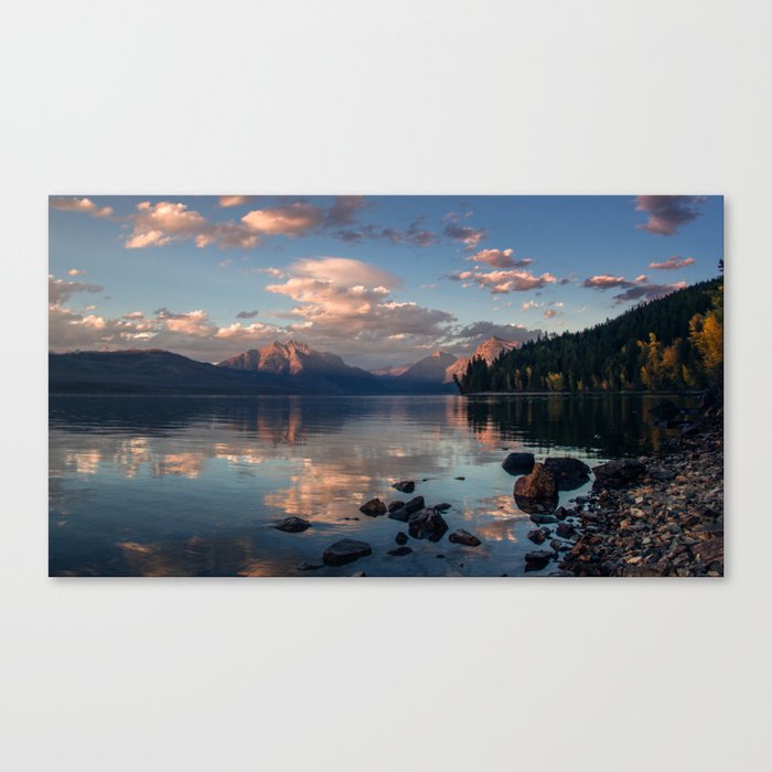Lake Mcdonald Sunset - Glacier NP Canvas Print