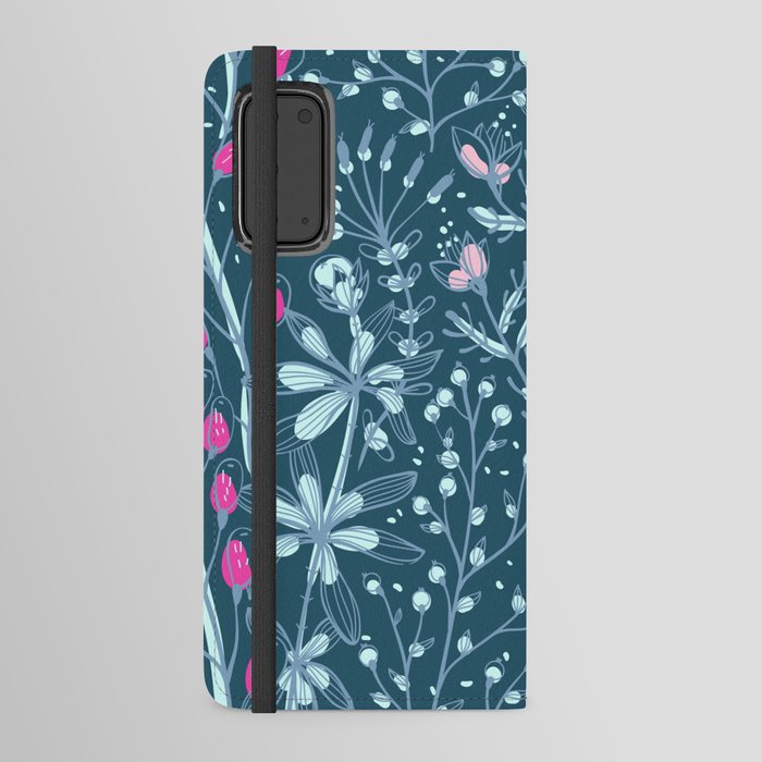Dark Florals Android Wallet Case