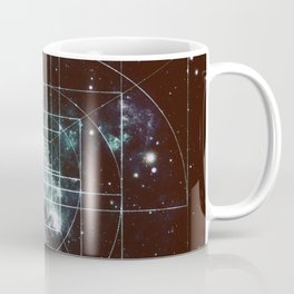 Galaxy Sacred Geometry: Golden Mean dark Coffee Mug