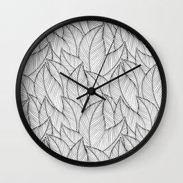 Minimalistic foliage Wall Clock