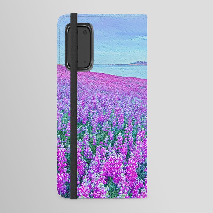 Lupines Field  Android Wallet Case