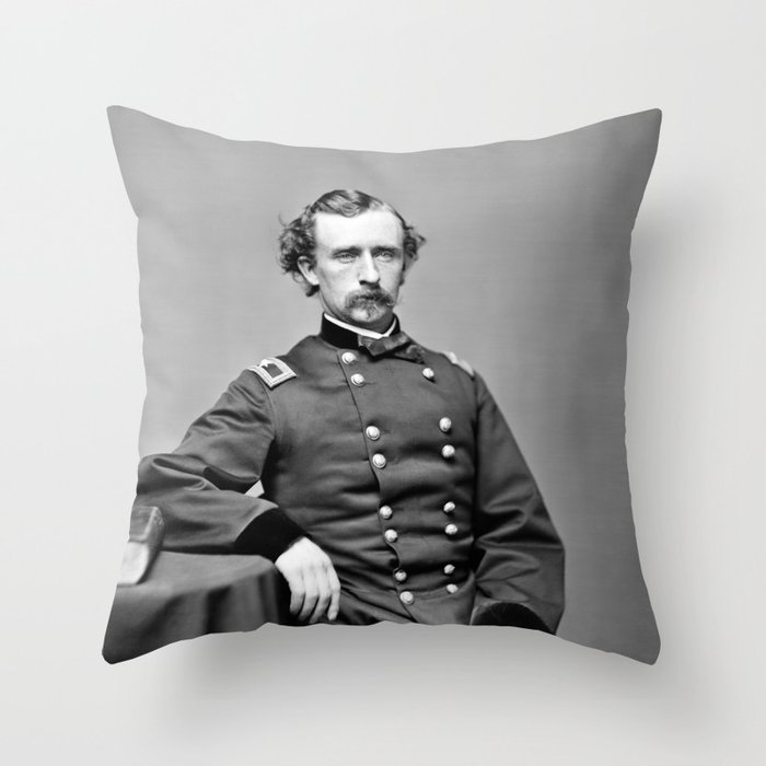 General Custer Portrait - 1864 Throw Pillow
