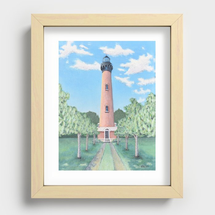 Currituck Lighthouse Recessed Framed Print
