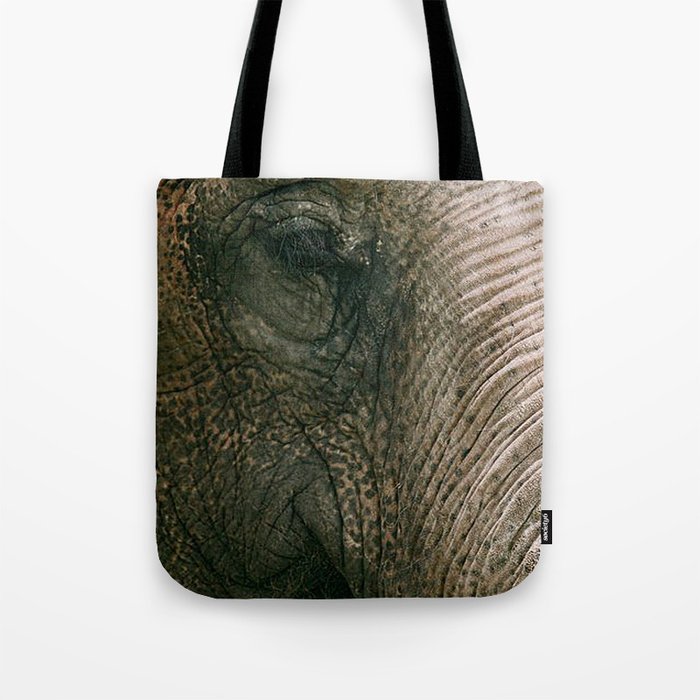 Elephant Face Tote Bag