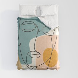 Abstract Face 25 Comforter