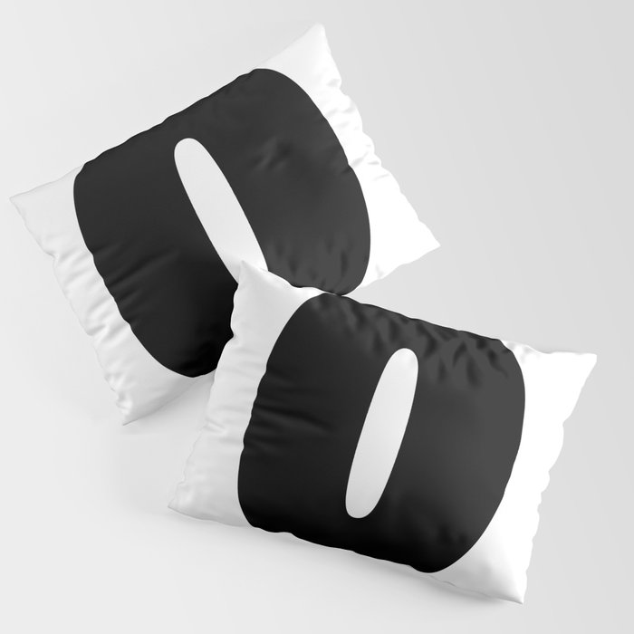 0 (Black & White Number) Pillow Sham