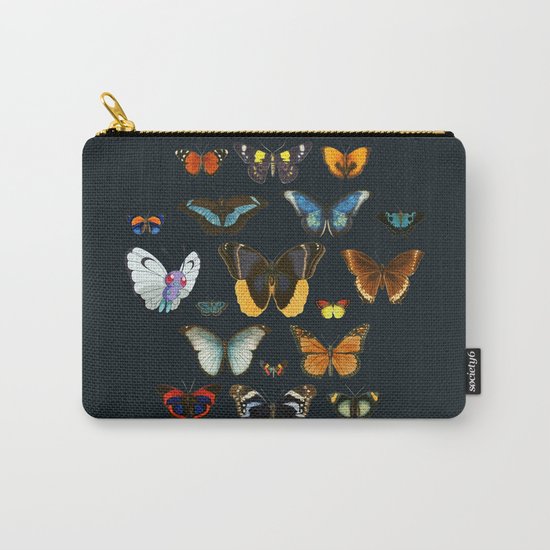 Entomology Vintage Butterfly Carry-All Pouch