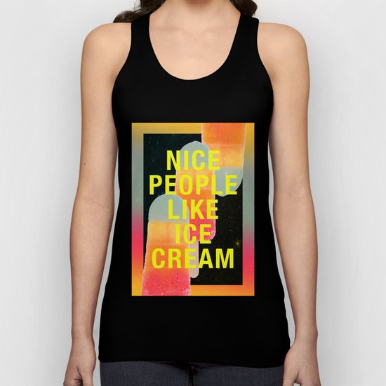 Nice People Like Ice Cream Unisex Tank Top