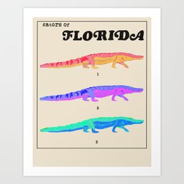 Gators of Florida  Art Print