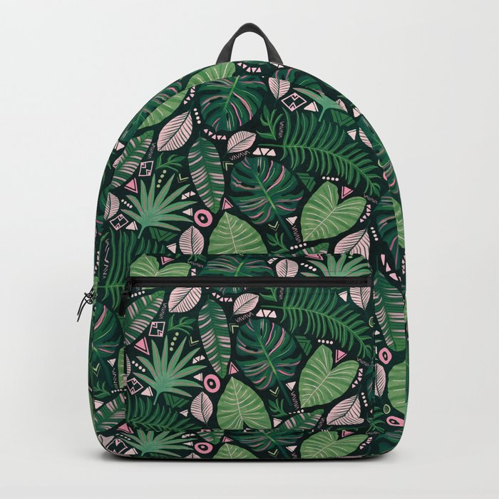 Aztec Jungle Leaves Backpack