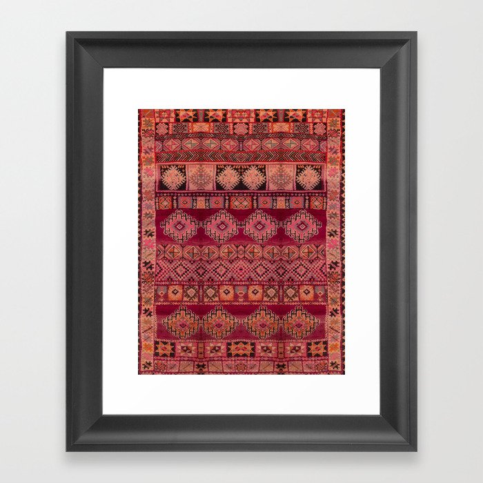 Oriental Heritage Moroccan Berber Rug design Framed Art Print