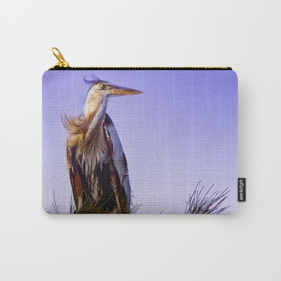 Great Blue Heron Carry-All Pouch