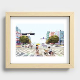 Meokgol station in Seoul Recessed Framed Print