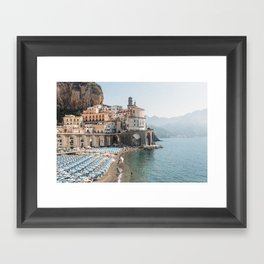 Italian Summer in Atrani Framed Art Print