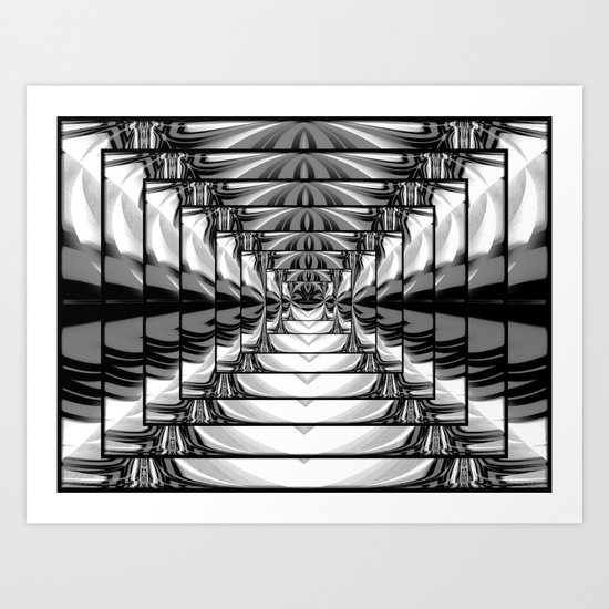 Abstract.Black+White. Art Print