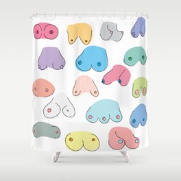 Boobies Shower Curtain