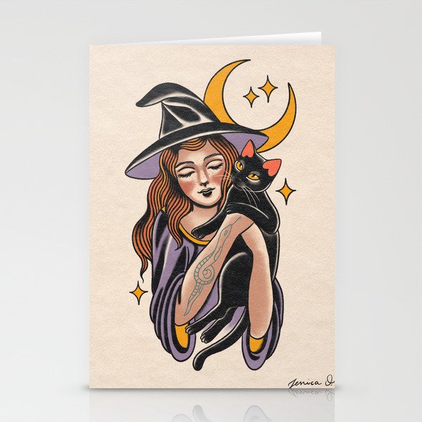 The sweet witch Stationery Cards