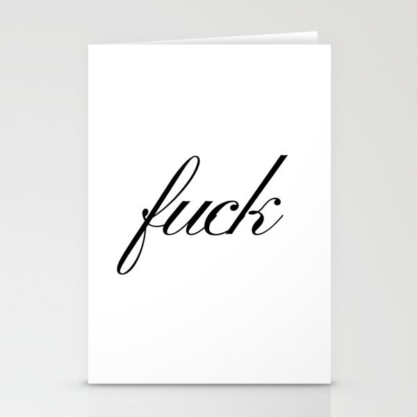 Fuck Stationery Cards