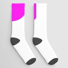 3 (Magenta & White Number) Socks