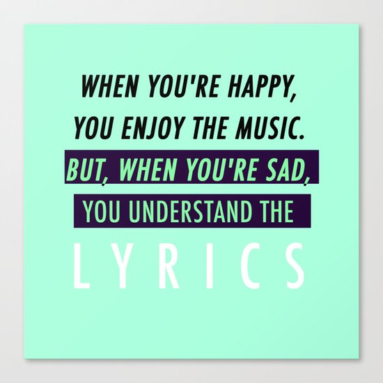 'MUSIC' (Visual Ponderland) Canvas Print