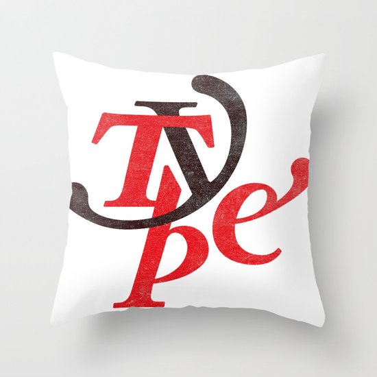 Type Throw Pillow
