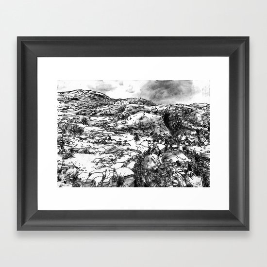 Desert_rocks Framed Art Print