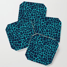 Peacock blue stone tile Coaster