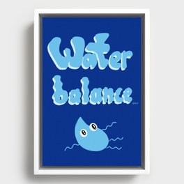 Water Balance Framed Canvas