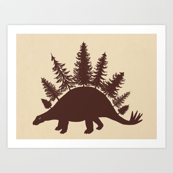 Stegoforest Art Print