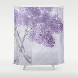 First Love - Pastel Purple Lilac Floral Decor Shower Curtain