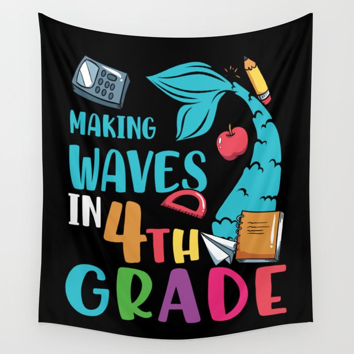 Making Waves In 4th Grade Mermaid Wall Tapestry