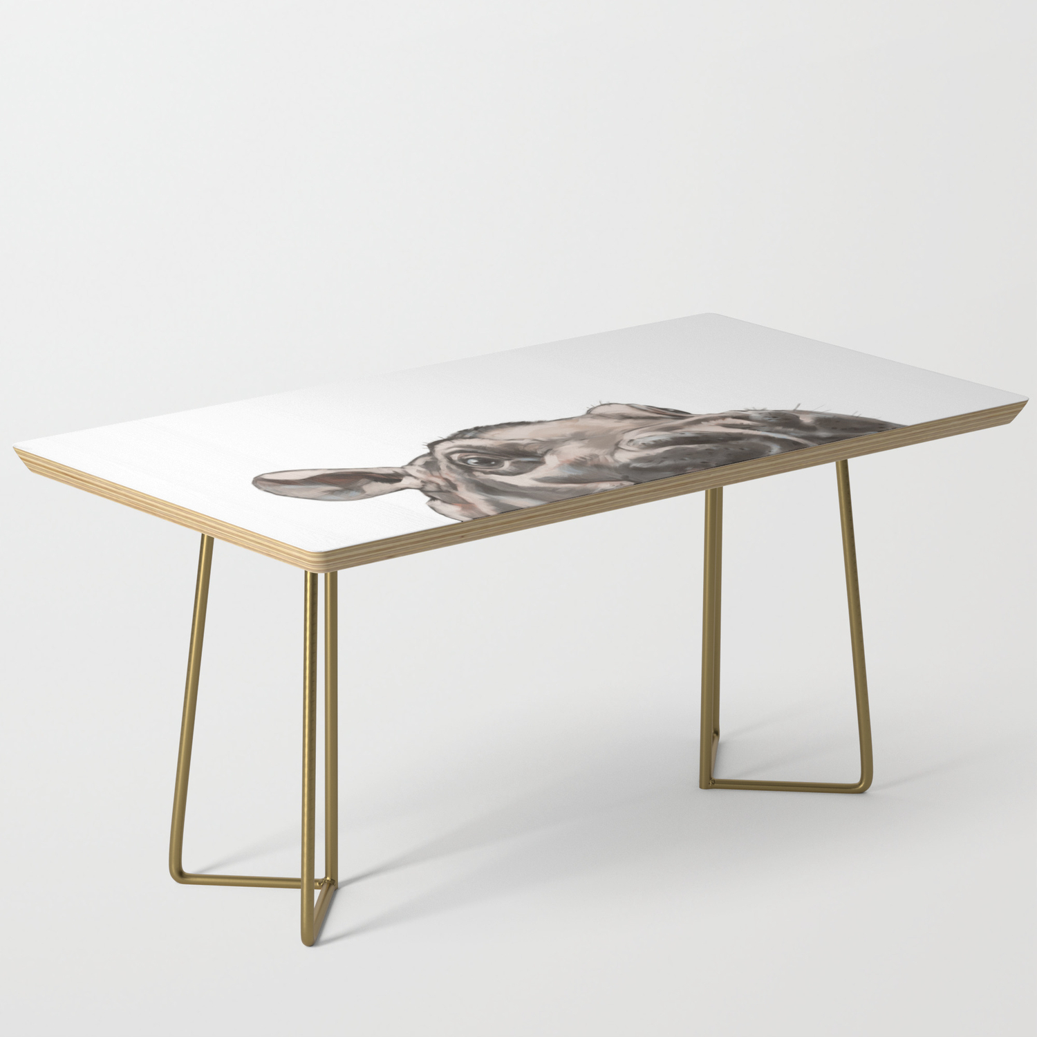 Peeking Baby Hippo Coffee Table By Bignosework Society6